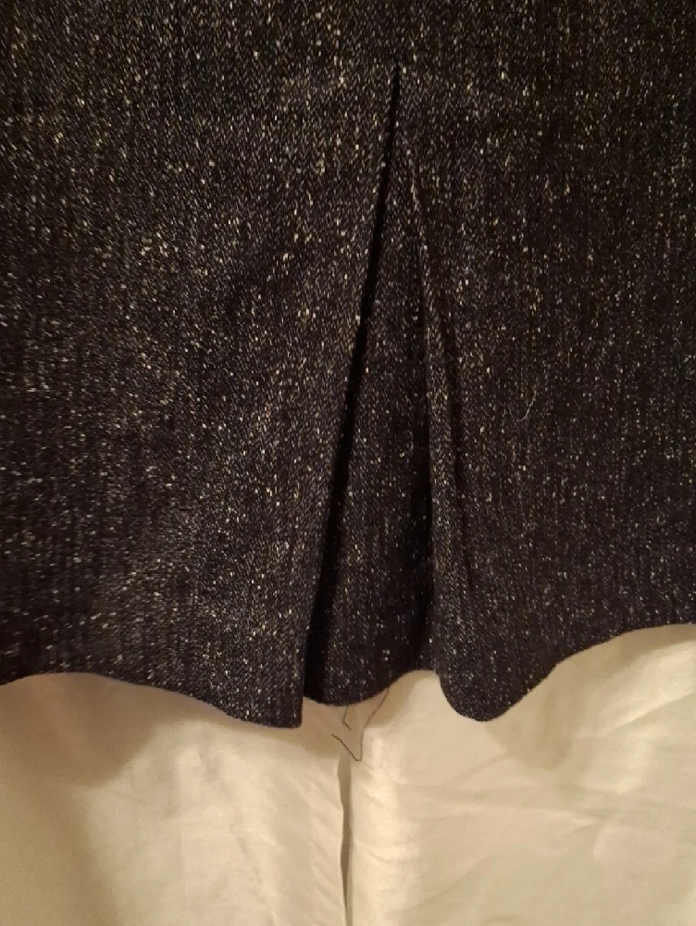 T Tahari Dark Charcoal Tweed Pencil Skirt